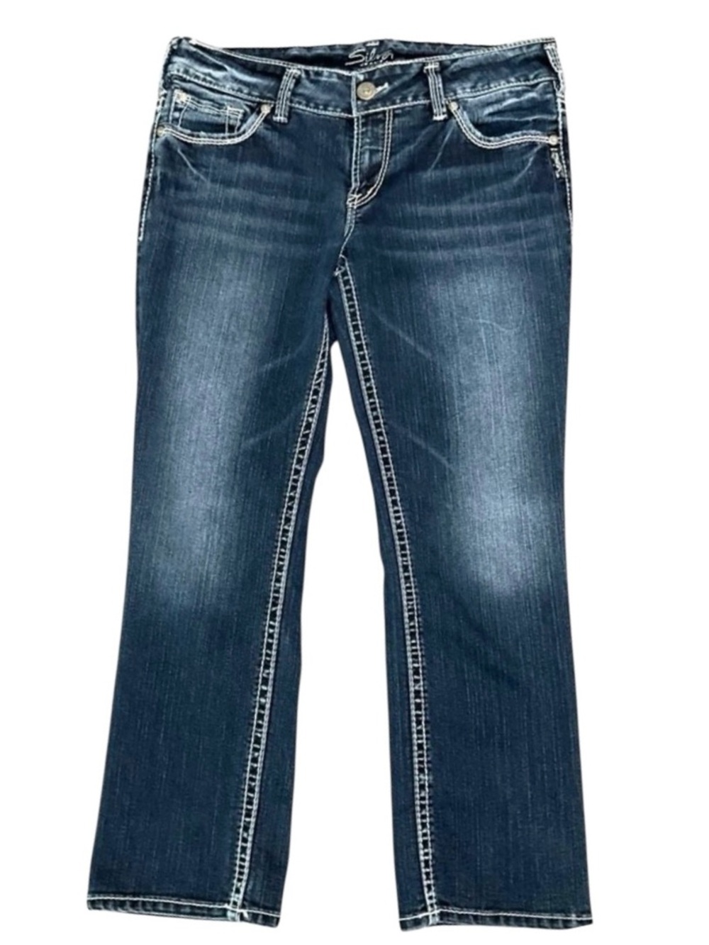 Silver Jeans Women's Suki Capri Jeans Blue Size 29 EUC